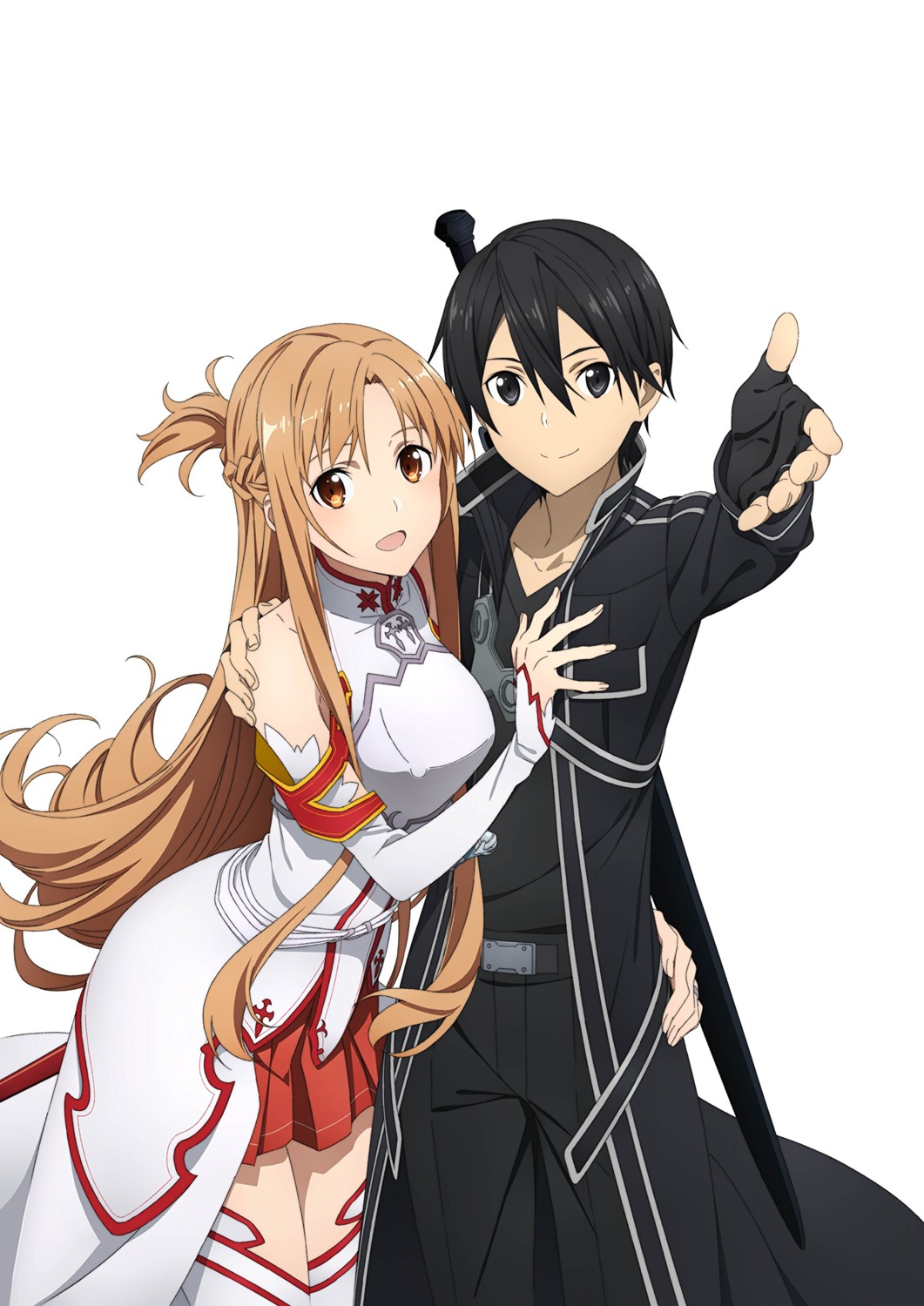 sword art online asuna (sword art online) kirito armor sword tagme